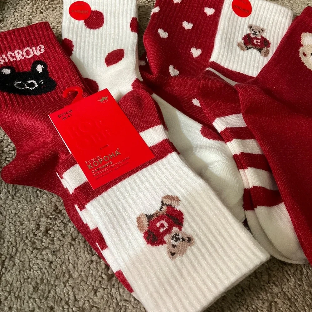 A wonderful set of Christmas cashmere warm soft socks - Picture 5 of 7